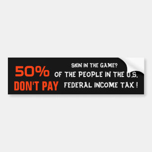 50% DON'T PAY BUMPER STICKER