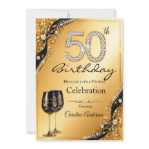 50 Elegant Gold Black Birthday Party Diamond