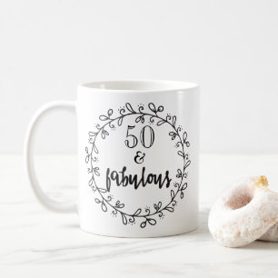 50 & Fabulous 50th Birthday Mug