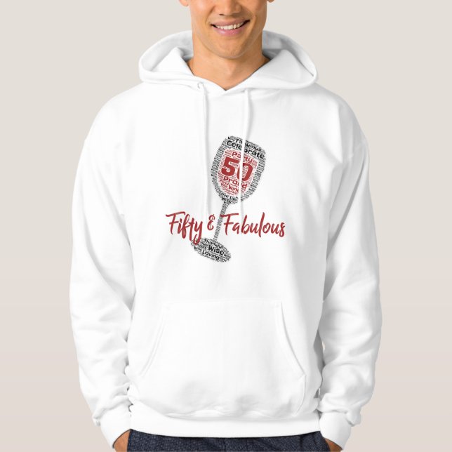 50 & Fabulous 50th Birthday Wine Glass Shirt for W (Front)