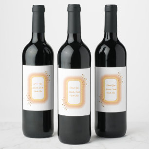 50& Fabulous golden birthday wine labels