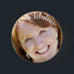 50 & Fabulous Photo 6 Cm Round Badge<br><div class="desc">50 & Fabulous Photo Button</div>
