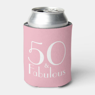 50 Fabulous Pink Girly Birthday Favor Can Cooler