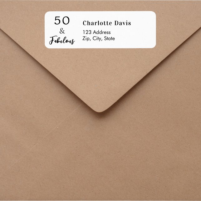 50 Fabulous Return Address Label (Creator Uploaded)