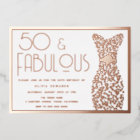 50 & Fabulous! Rose Gold Gown 50th Birthday Party 