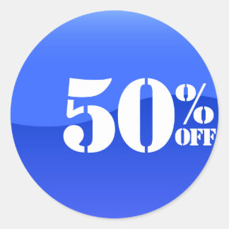 50% Fifty Percent OFF Discount Sale Sticker