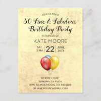50 Fine Fabulous Birthday
