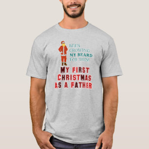 50. First Christmas as a father merry Christmas  T-Shirt