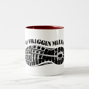 50 Friggin Miles Ultra Running Tread Two-Tone Coffee Mug