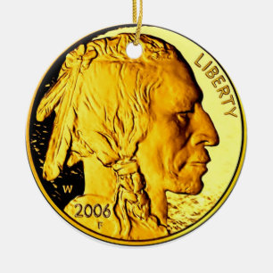 $50 Gold Coin Ornament