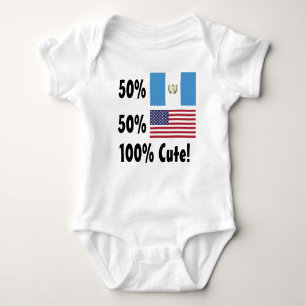 50% Guatemalan 50% American 100% Cute Baby Bodysuit