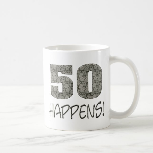 50 Happens! Mug (Right)