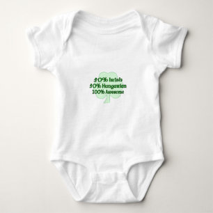 50% Irish 50% Hugarian 100% Awesome Baby Bodysuit