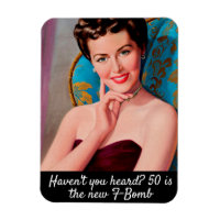 50 Is The F-Bomb Funny Retro Birthday