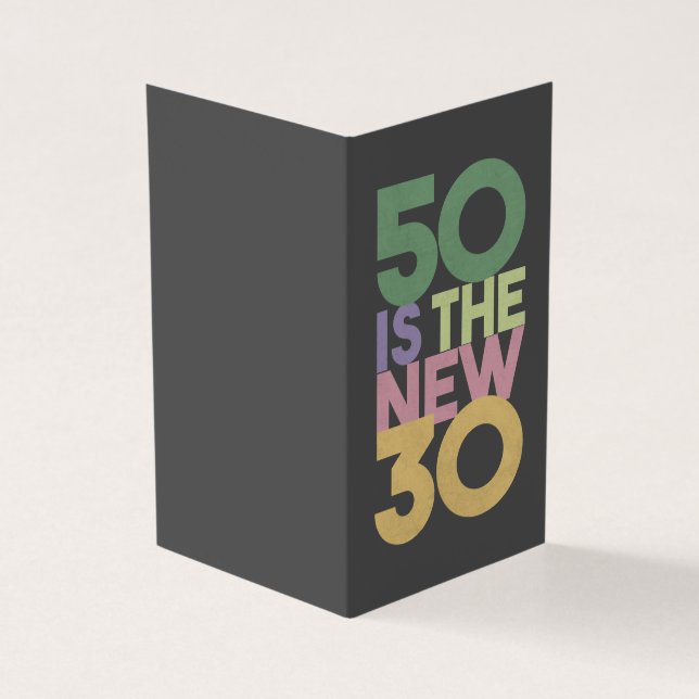 50 is the New 30 - 50th Birthday Gift Essential (Outside)