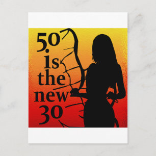 50 is the New 30, 50th Birthday Gifts! Postcard