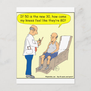 50 Is The New 30 Cartoon Postcard