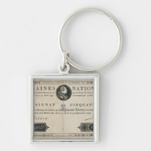 50 livres bank note, 29th October 1790 Key Ring