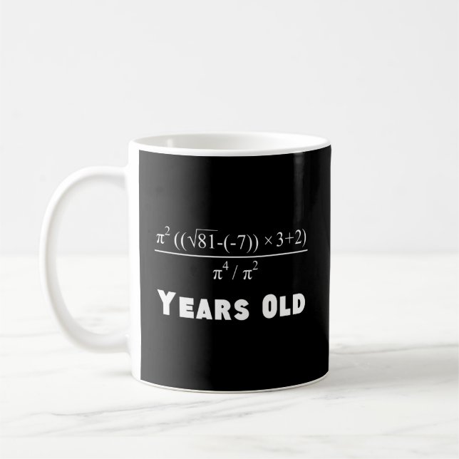 50 Math Equation 50Th Coffee Mug (Left)