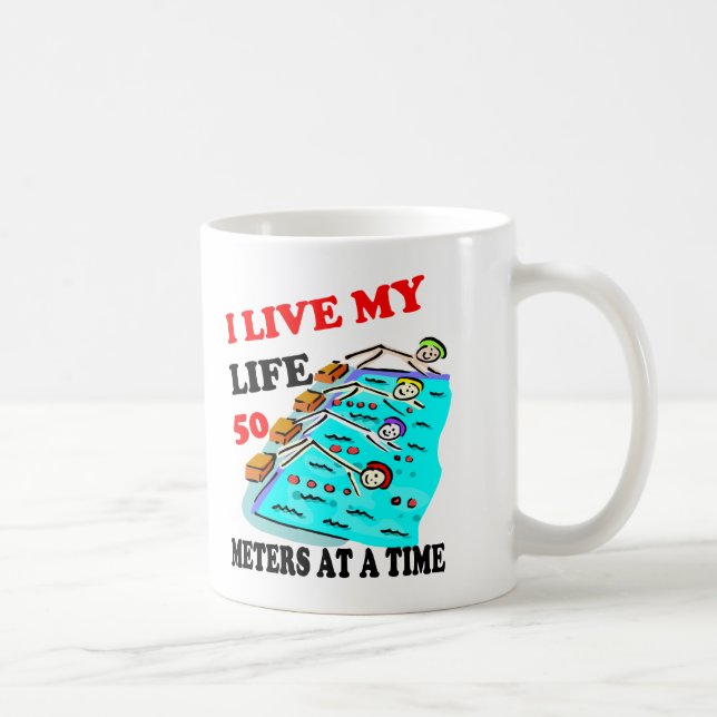 50 metres at a time coffee mug (Right)