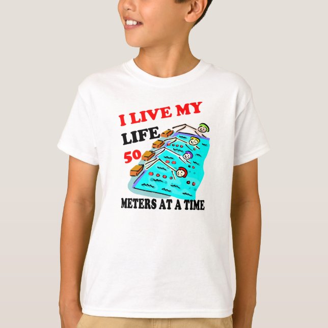 50 metres at a time T-Shirt (Front)