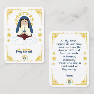 50 Mini St. Jacinta Holy Cards
