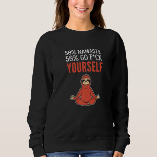 50 Namaste Calm Person Sweatshirt