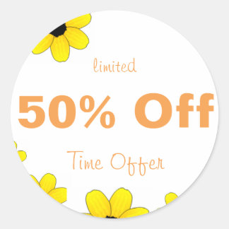 50% Off Sticker special sale