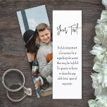 50 Pack of Mini Bookmarks Wedding Enclosure Cards<br><div class="desc">This mini bookmark is tiny in size but big on modern simplicity. Compliment simply stylish wedding invitations and provide important information to guests with unique custom photo 1"x3" enclosure cards. All text on this template is simple to personalise or delete as needed. This card can include any celebration details of...</div>