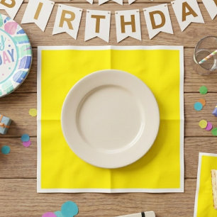 50-Pack Yellow Solid Colour Paper Napkins