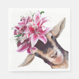 50 Paper Napkins Lily the Goat