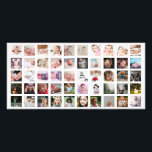 50 Photo Collage Personalized<br><div class="desc">Create a Photo Collage Personalized photo print poster from Ricaso - add 50 individual photos to make a photo collage</div>