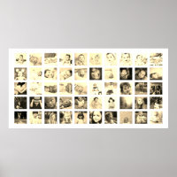 50 Photo Collage Personalized (Sepia)