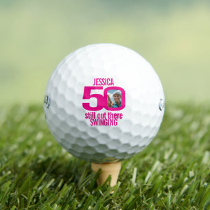 50 photo pink and white out there swinging golf balls