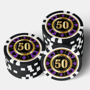 50 Purple Casino Chip Las Vegas 