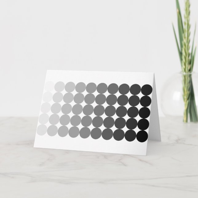 50 Shades of Grey Circles Card (Front)