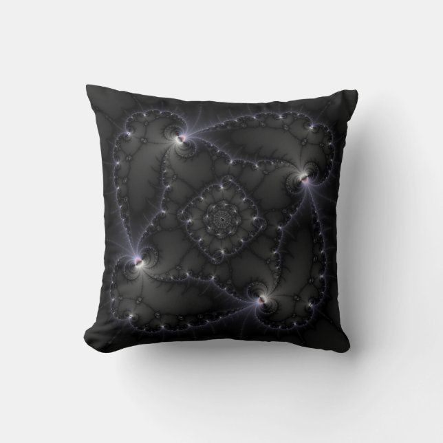 50 Shades Of Grey - Fractal Art Cushion (Front)