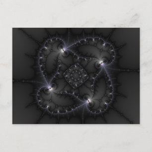 50 Shades Of Grey - Fractal Art Postcard