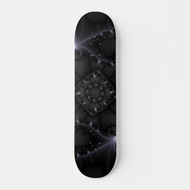 50 Shades Of Grey - Fractal Art Skateboard (Front)