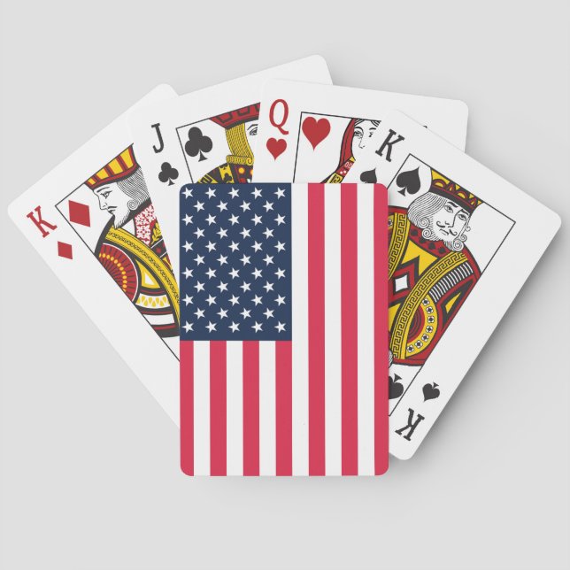 50-Star American Flag: Old Glory Stars and Stripes Playing Cards (Back)