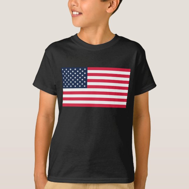 50-Star American Flag: Old Glory Stars and Stripes T-Shirt (Front)