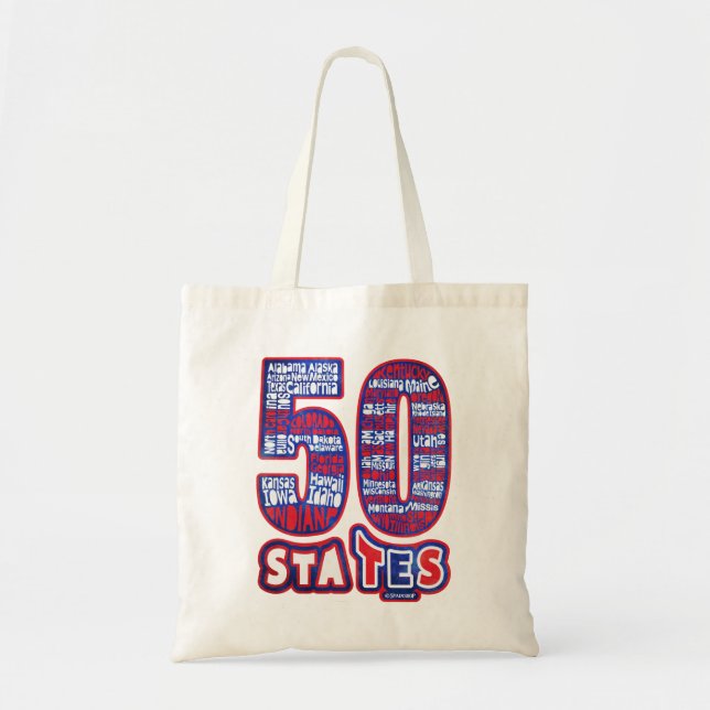 50 STATES THE USA TOTE BAG (Front)