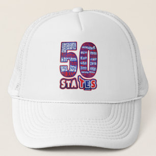 50 STATES THE USA TRUCKER HAT