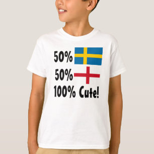50% Swedish 50% English 100% Cute T-Shirt