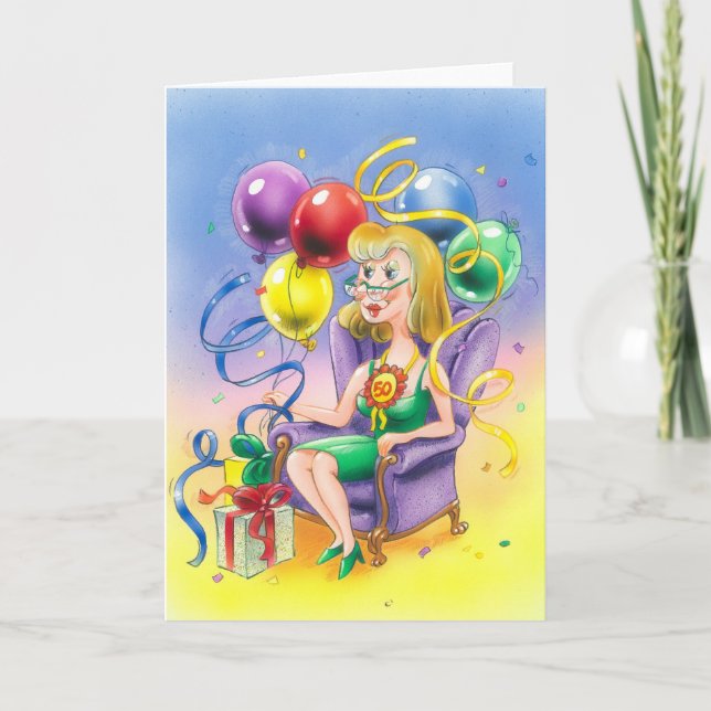 50 th birthday partyAnother beautiful birthday des Card (Front)