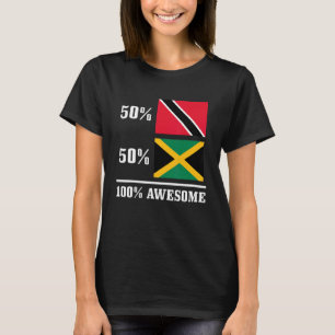 50 Trinidad & Tobago 50 Jamaica Jamaican Flag Prid T-Shirt