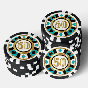 50 Turquoise Casino Chip Las Vegas