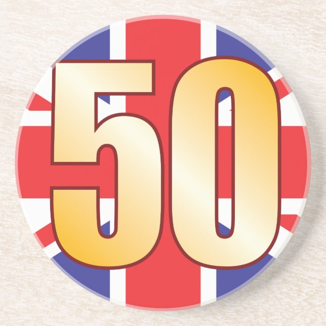 50 UK Gold Coaster (Front)