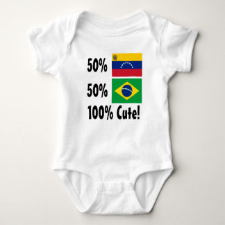 50% Venezuelan 50% Brazilian 100% Cute Baby Bodysuit