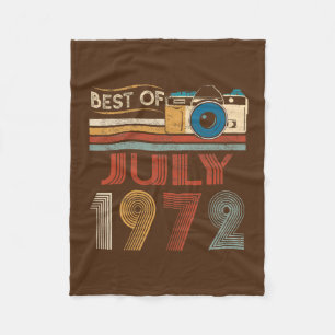 50 Vintage Birthday Gifts 50 Year Old Best Of Fleece Blanket